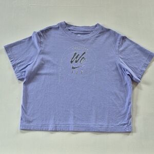 Nike Lavender Tee with Graphic Print
